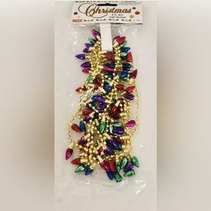 New Christmas 9 Foot Mini Garland Purple Blue Gold Red Pink Purple Green